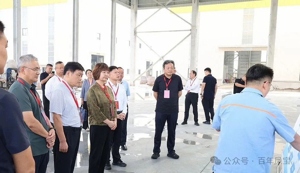 林州市人大工作组视察安博在线-安博(中国)管业860项目和大通物流园拆车项目